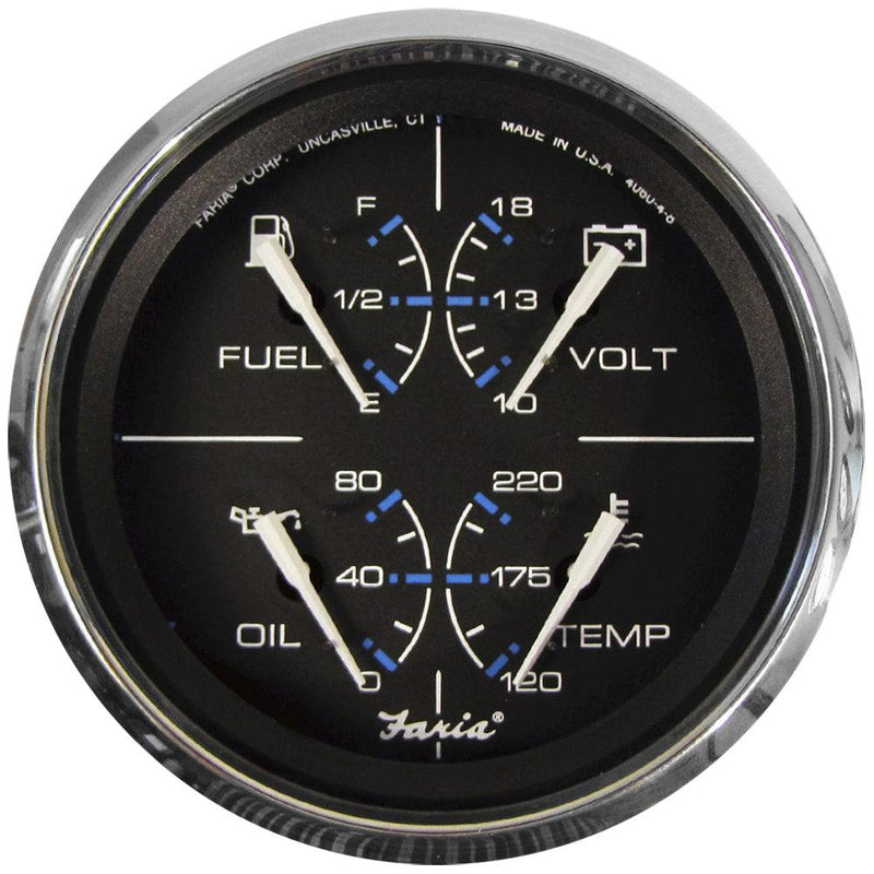 Faria Chesapeake Black 4" Multifunction Gauge [33751] - Essenbay Marine