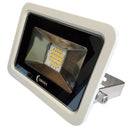 Lunasea 10W Slimline LED Floodlight, 120VAC Only, Cool White, 1200 Lumens, 3 Cord - White Housing [LLB-366N-31-10] - Essenbay Marine