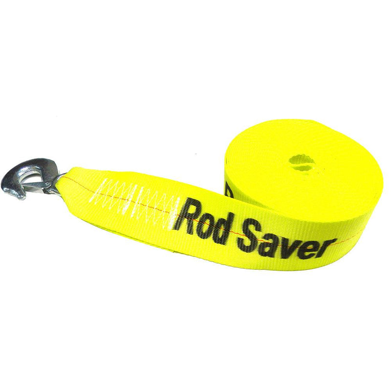 Rod Saver Heavy-Duty Winch Strap Replacement - Yellow - 3" x 25 [WS3Y25] - Essenbay Marine