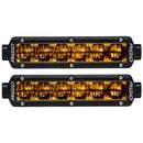RIGID Industries 6" SR-Series SAE Compliant Fog Light - Black w/Yellow Light [906704] - Essenbay Marine