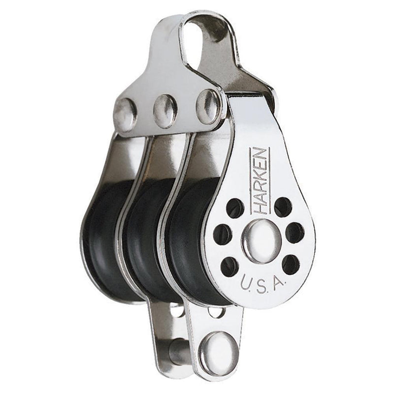 Harken 22mm Triple Micro Block w/Becket- Fishing [229F] - Essenbay Marine