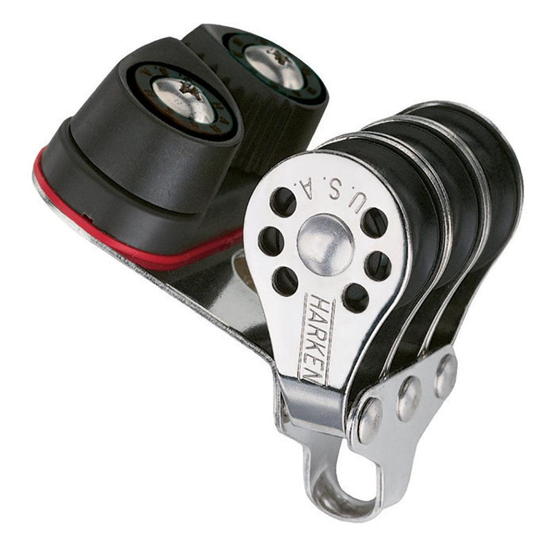 Harken 22mm Triple Micro Block w/Cam Cleat- Fishing [230F] - Essenbay Marine