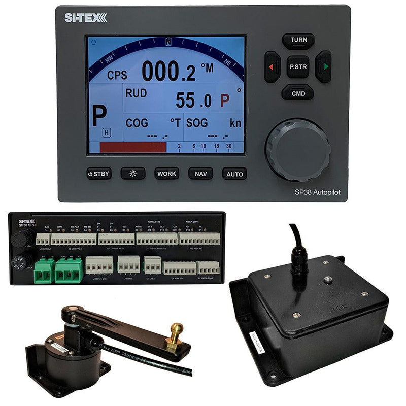 SI-TEX SP38-2 Autopilot Core Pack Including Flux Gate Compass  Rotary Feedback, No Pump [SP38-2] - Essenbay Marine