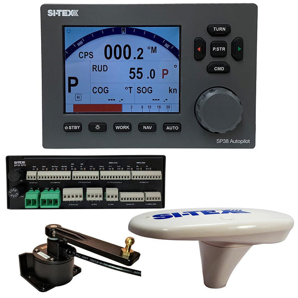 SI-TEX SP38-18 Autopilot Core Pack Including Compact GPS Compass  RotaryFeedback, No Pump [SP38-18] - Essenbay Marine