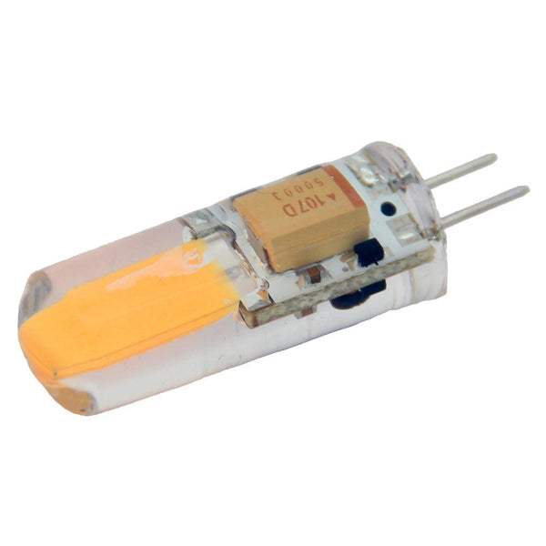 Lunasea Natural White G4 Bulb 2W 10-30VDC Bottom Pin Silicon            Encapsulated [LLB-21KC-71-00] - Essenbay Marine