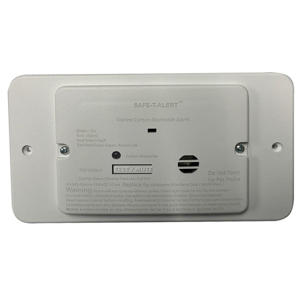 Safe-T-Alert 65 Series Marine Carbon Monoxide Alarm - Flush Mount - 12V - White [M-65-542] - Essenbay Marine
