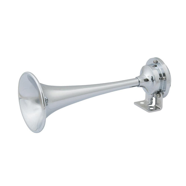 Marinco 12V Chrome Plated Single Trumpet Mini Air Horn [10107] - Essenbay Marine