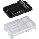 Sea-Dog Blade Style LED Indicator Fuse Block w/Negative Bus Bar - 12 Circuit [445188-1] - Essenbay Marine