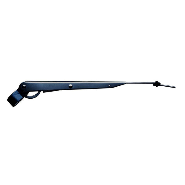 Marinco Wiper Arm Deluxe Stainless Steel - Black - Single - 14"-20" [33014A] - Essenbay Marine
