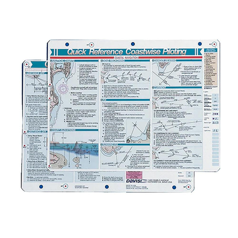 Davis Quick Reference Coastwise Piloting Card [126] - Essenbay Marine