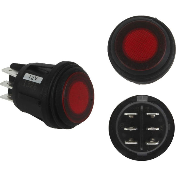 RIGID Industries 3 Position Rocker Switch - Red [40181] - Essenbay Marine