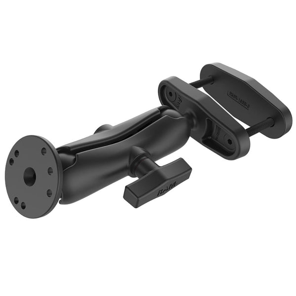 RAM Mount Square Post Clamp f/Posts Up to 3" Wide w/Arm [RAM-101U-247-3] - Essenbay Marine