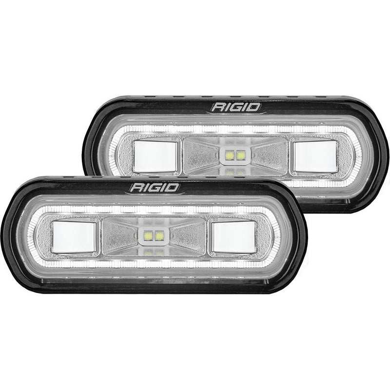 RIGID Industries SR-L Series Surface Mount Spreader Light - Black Housing - White Halo [53120] - Essenbay Marine