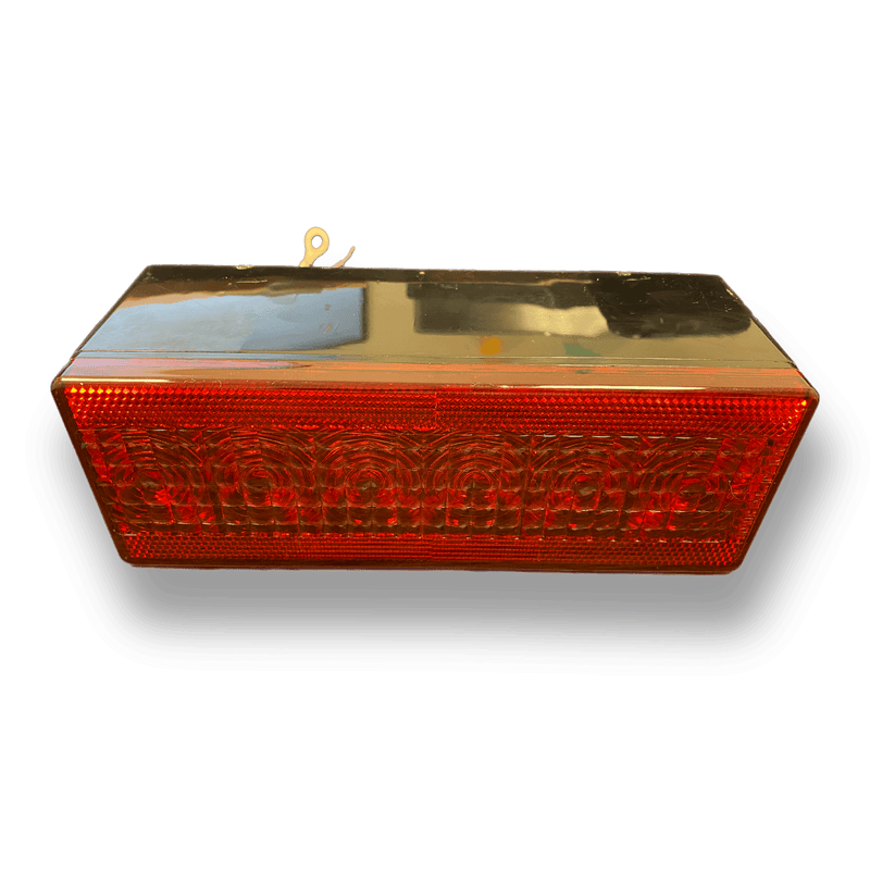 TecNiq T80 8" Seven Function Box Tail Light Right Side Pigtail w/ 1/4" Ground Ring - Essenbay Marine