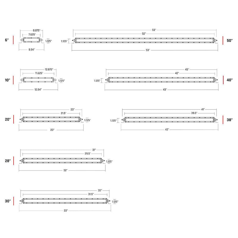 RIGID Industries SR-Series PRO 6" Lightbar - Diffused LED - Black Housing [906513] - Essenbay Marine