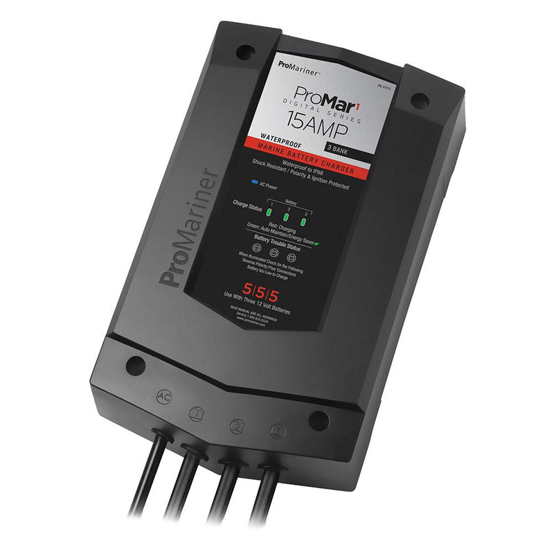 ProMariner ProMar1 DS Digital - 15 Amp - 3 Bank Charger [31515] - Essenbay Marine