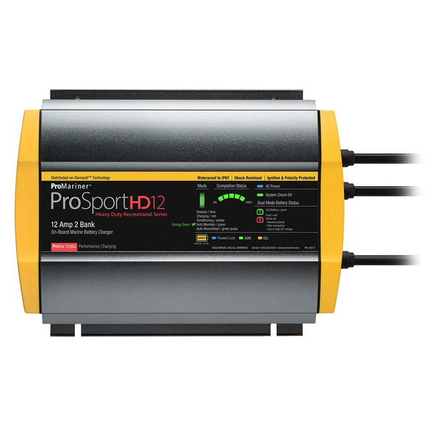 ProMariner ProSportHD 12 Gen 4 - 12 Amp - 2 Bank Battery Charger [44012] - Essenbay Marine