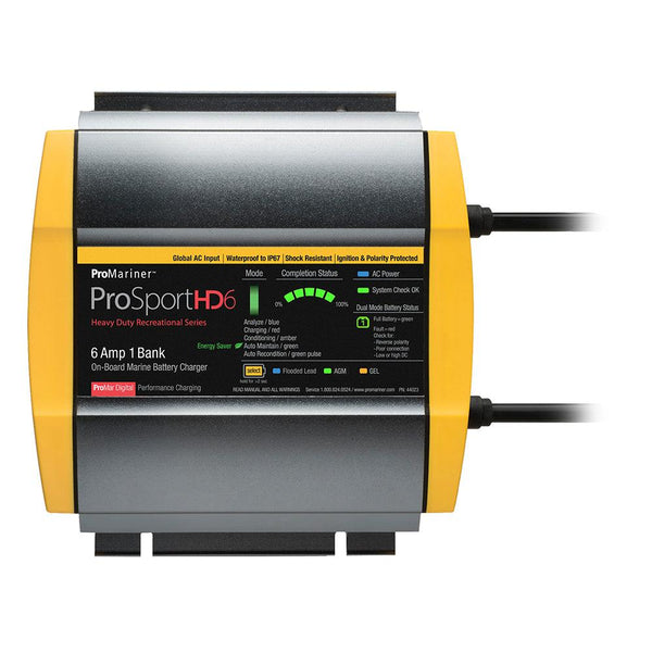 ProMariner ProSportHD 6 Global Gen 4 - 6 Amp - 1 Bank Battery Charger [44023] - Essenbay Marine