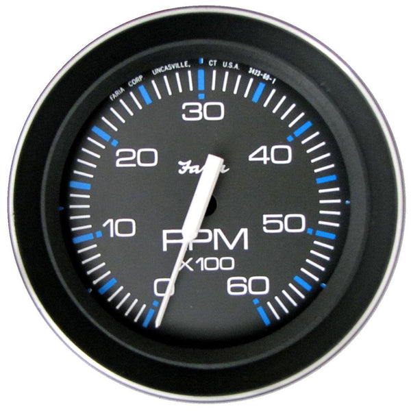 Faria Coral 4" Tachometer 6000 RPM (Gas) (Inboard and I/O) [33004] - Essenbay Marine