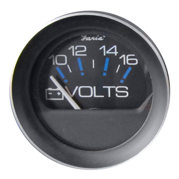 Faria Coral 2" Voltmeter (10-16 VDC) [13010] - Essenbay Marine