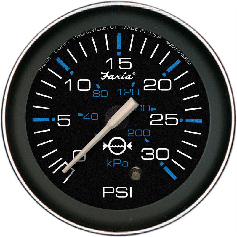 Faria Coral 2" Water Pressure Gauge (30 PSI) [13003] - Essenbay Marine