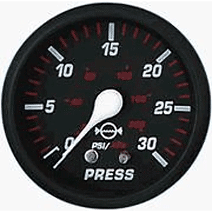 Faria Professional Red 2" Water Pressure Gauge [14612] - Essenbay Marine