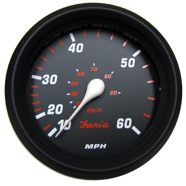 Faria Professional Red 4" Speedometer (60 MPH) [34611] - Essenbay Marine