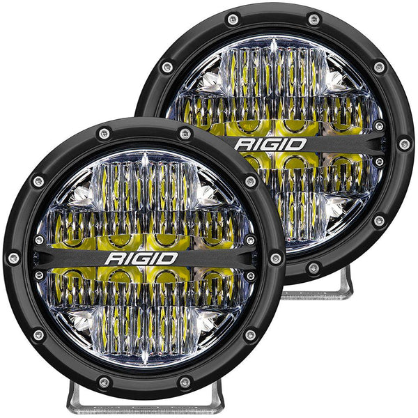 RIGID Industries 360-Series 6" LED Off-Road Fog Light Drive Beam w/White Backlight - Black Housing [36204] - Essenbay Marine