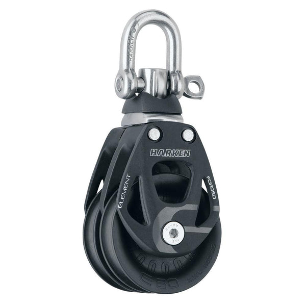 Harken 60mm Double Aluminum Element Block w/Swivel [6269] - Essenbay Marine