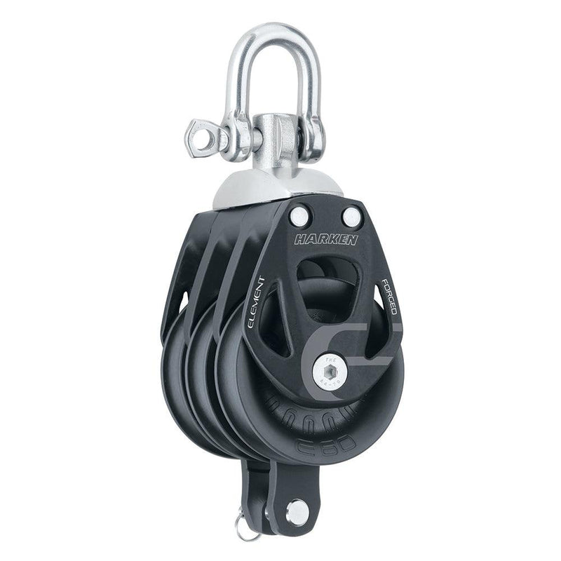 Harken 60mm Triple Aluminum Element Block w/Swivel  Becket [6273] - Essenbay Marine