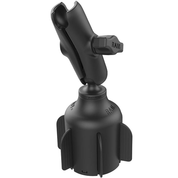 RAM Mount Stubby Cup Holder Mount w/Double Socket Arm [RAP-B-299-4-201U] - Essenbay Marine