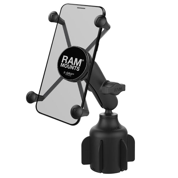 RAM Mount RAM X-Grip Large Phone Mount w/RAM Stubby Cup Holder Base [RAP-B-299-4-UN10U] - Essenbay Marine