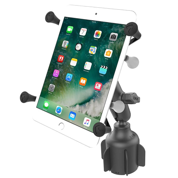 RAM Mount RAM X-Grip f/7"-8" Tablets w/RAM Stubby Cup Holder Base [RAP-B-299-4-UN8U] - Essenbay Marine