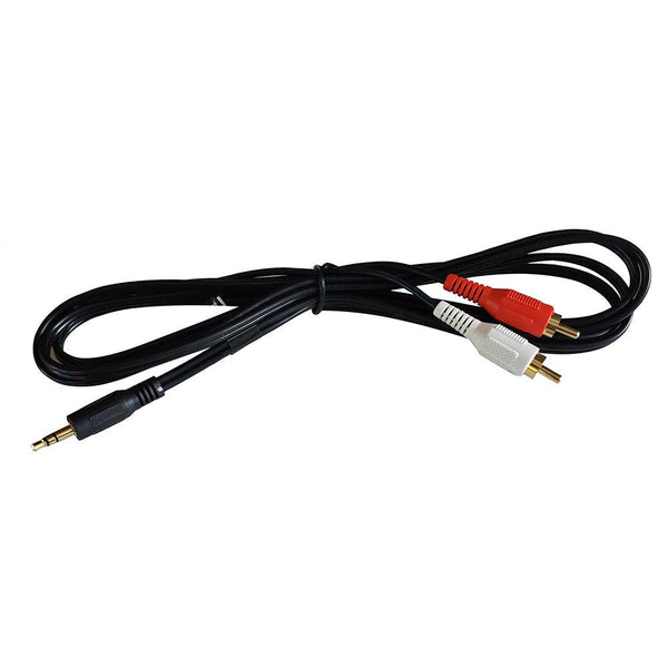 FUSION MS-CBRCA3.5 Input Cable - 1 Male (3.5 mm) to 2 Male RCA [010-12753-20] - Essenbay Marine
