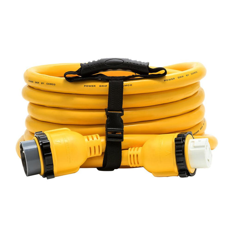 Camco 50 Amp Power Grip Marine Extension Cord - 25 M-Locking/F-Locking Adapter [55621] - Essenbay Marine