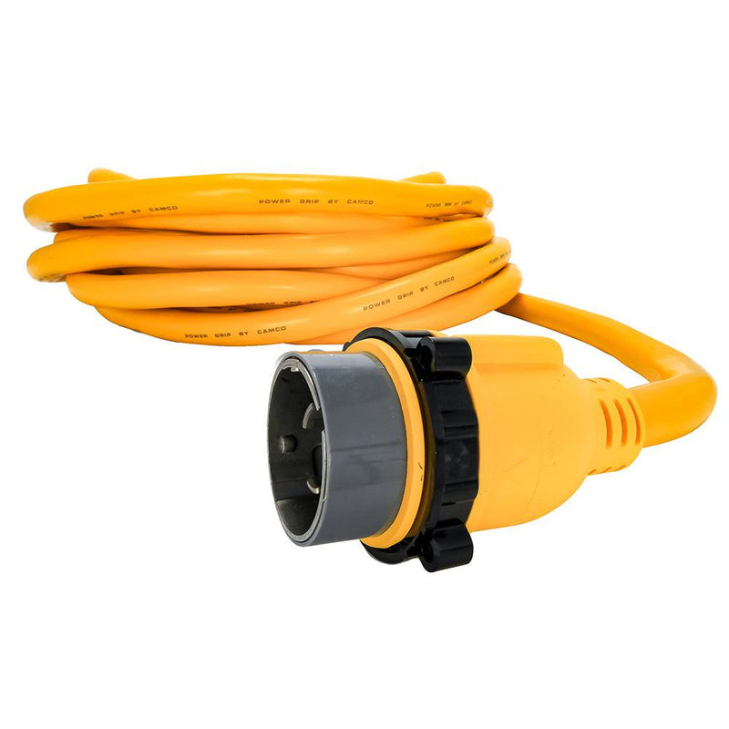 Camco 50 Amp Power Grip Marine Extension Cord - 50 M-Locking/F-Locking Adapter [55623] - Essenbay Marine