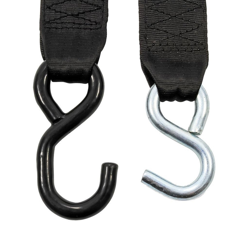 Camco Retractable Tie Down Straps - 2" Width 6 Dual Hooks [50031] - Essenbay Marine