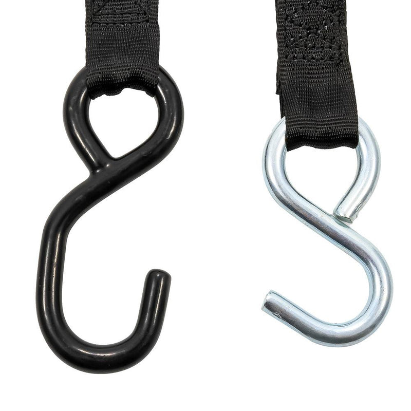 Camco Retractable Tie-Down Straps - 1" Width 6 Dual Hooks [50033] - Essenbay Marine