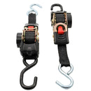 Camco Retractable Tie-Down Straps - 1" Width 6 Dual Hooks [50033] - Essenbay Marine
