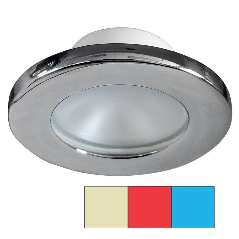 i2Systems Apeiron A3120 Screw Mount Light - Red, Warm White  Blue - Chrome Finish [A3120Z-11HCE] - Essenbay Marine