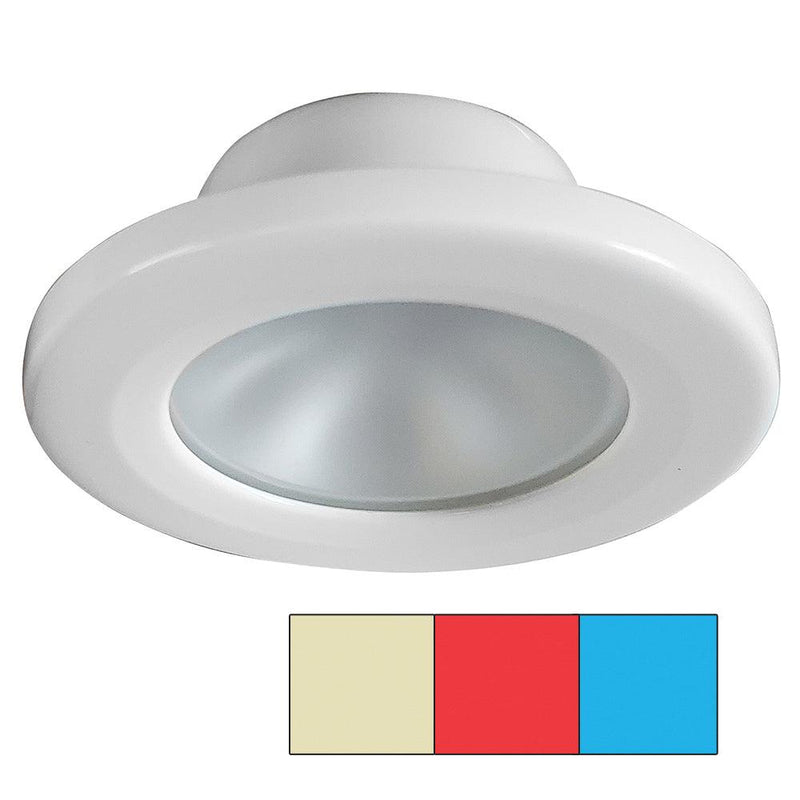 i2Systems Apeiron A3120 Screw Mount Light - Red, Warm White  Blue - White Finish [A3120Z-31HCE] - Essenbay Marine