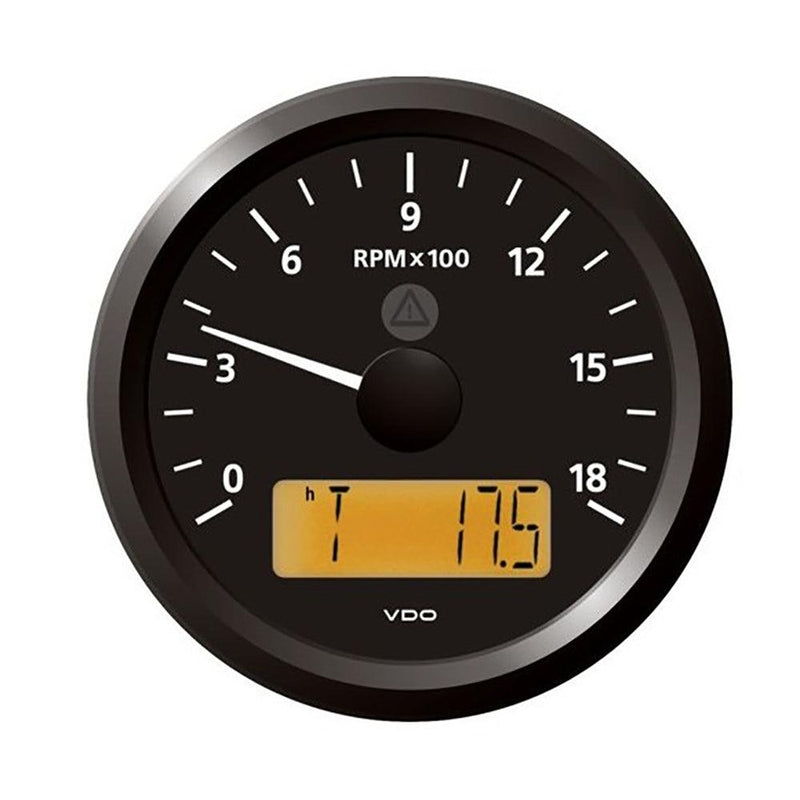 Veratron 3-3/8" (85 mm) ViewLine Tachometer - 0 to 6000 RPM - 8 to 32V - Black Dial  Triangle Bezel [A2C59512350] - Essenbay Marine