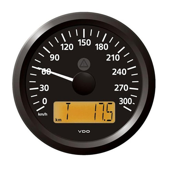 Veratron 3-3/8" (85 mm) ViewLine Speedometer - 0 to 300 KMH - 12/24V - Black Dial  Triangular Bezel [A2C59512371] - Essenbay Marine