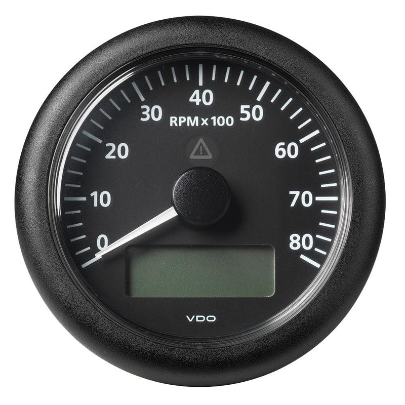 Veratron 3-3/8" (85MM) ViewLine Tachometer with Multi-Function Display - 0 to 8000 RPM - Black Dial  Bezel [A2C59512395] - Essenbay Marine