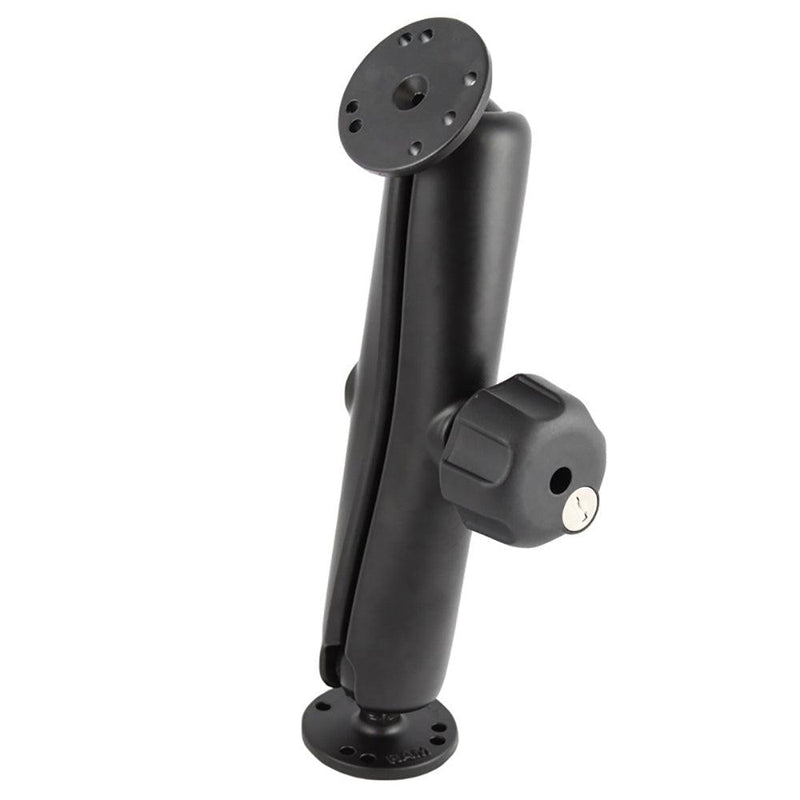 RAM Mount RAM Double Ball Mount w/Key Lock Knob [RAM-101U-DL] - Essenbay Marine