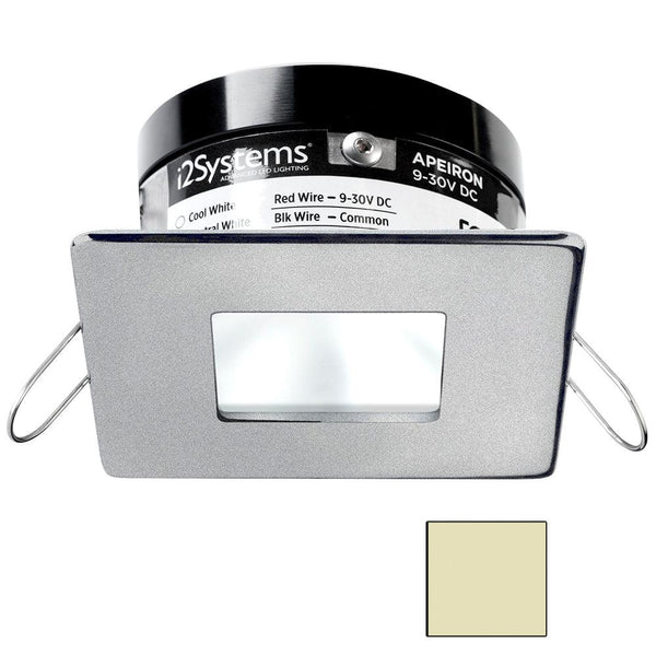 i2Systems Apeiron PRO A503 - 3W Spring Mount Light - Square/Square - Warm White - Brushed Nickel Finish [A503-44CBBR] - Essenbay Marine