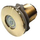 Lumitec SeaBlaze Typhoon Underwater Light - Bronze Thru-Hull - White/Blue - Flush Mount [101450] - Essenbay Marine