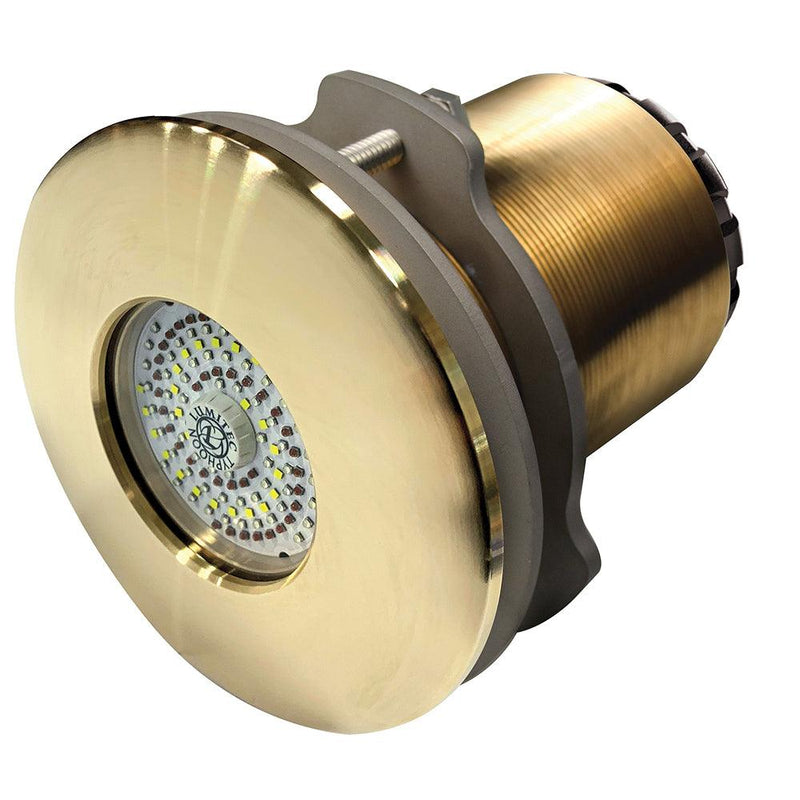 Lumitec SeaBlaze Typhoon Underwater Light - Bronze Thru-Hull - Spectrum RGBW - Flush Mount [101451] - Essenbay Marine