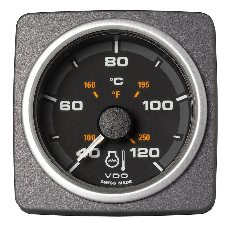 Veratron 52 MM (2-1/16") AcquaLink Coolant Temp Gauge 40 to120C - Black Dial  Bezel [A2C59501931] - Essenbay Marine