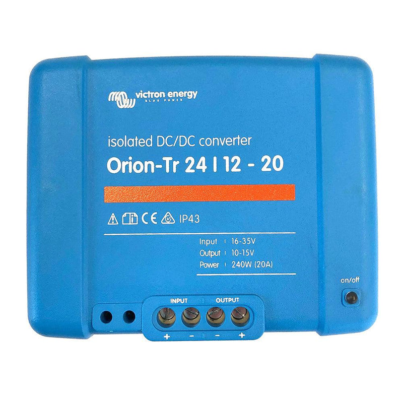 Victron Orion-TR DC-DC Converter - 24 VDC to 12 VDC - 20AMP Isolated [ORI241224110] - Essenbay Marine